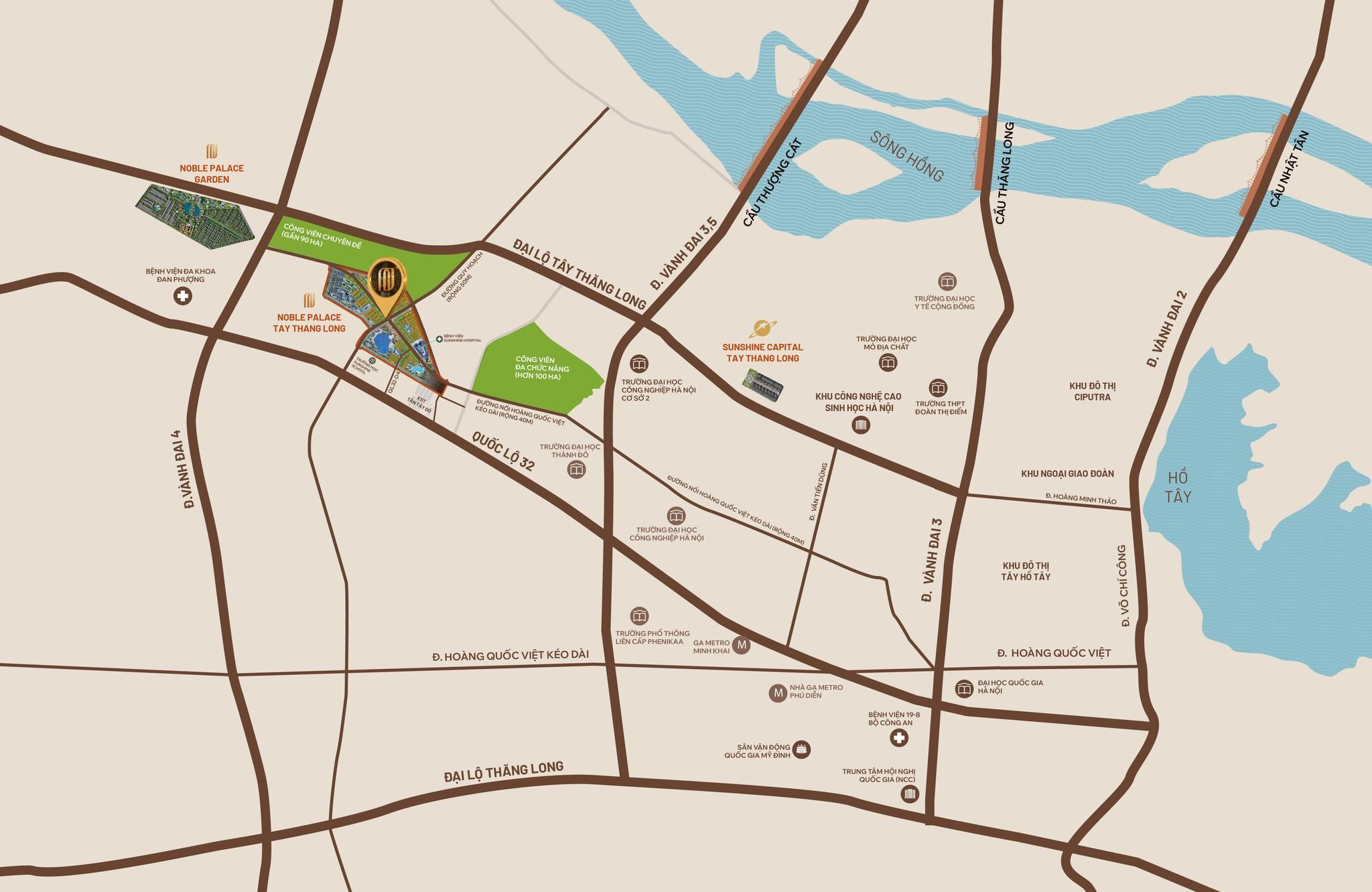 Liền kề, Shophouse Noble Palace Tây Thăng Long 2 Vi tri 1