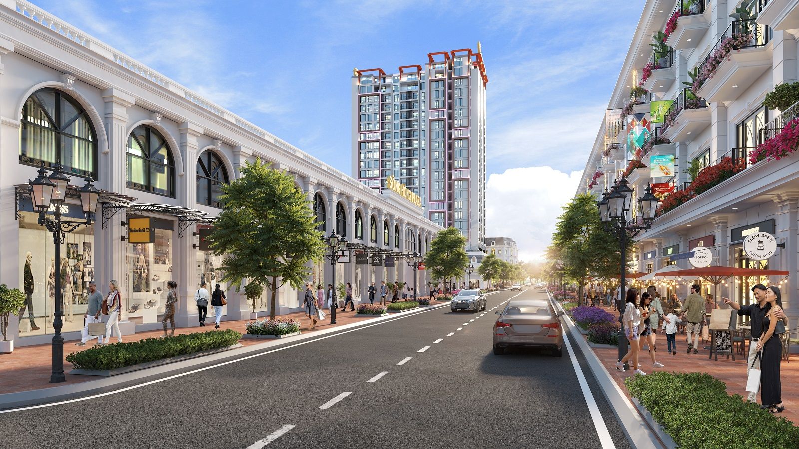 Chung cư Sông Hồng Diamond City 36 truc shophouse song hong diamond city