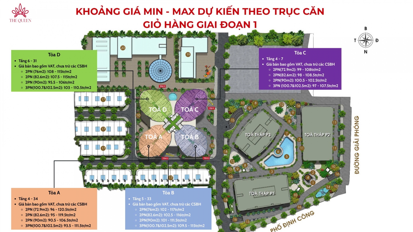 du an the queen 360 giai phong toa canh hoa sen mua ban