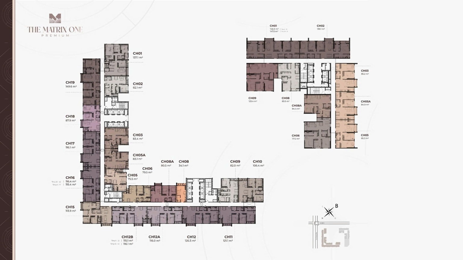 mat bang du an the matrix one premium me tri