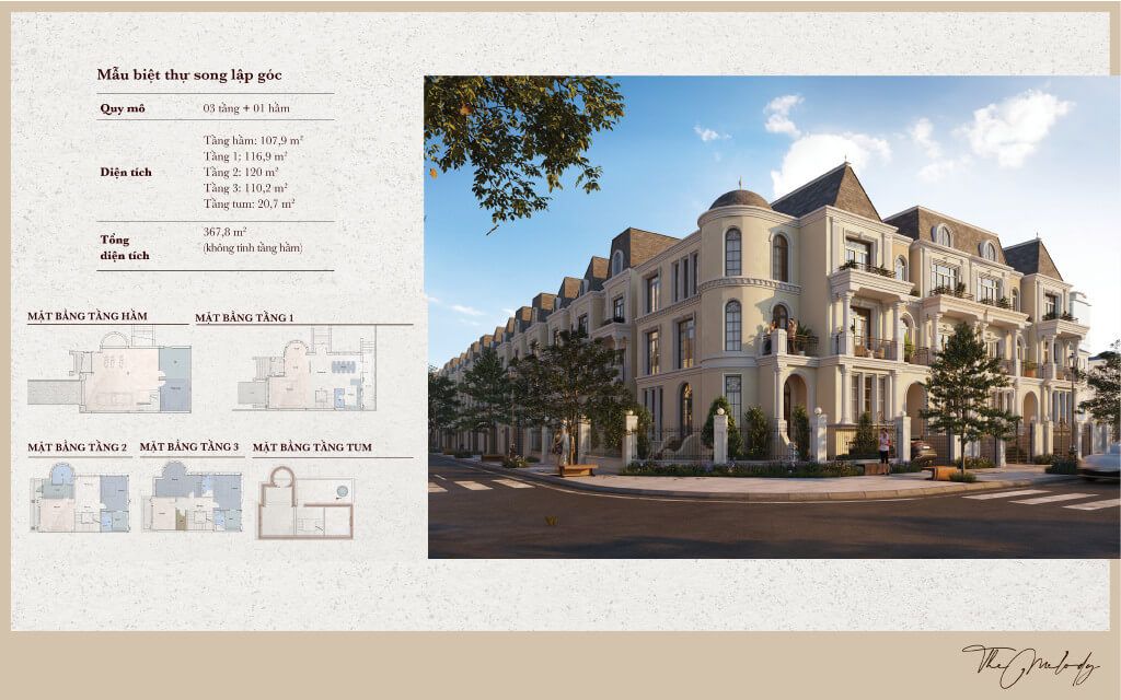 Biet thu song lap goc