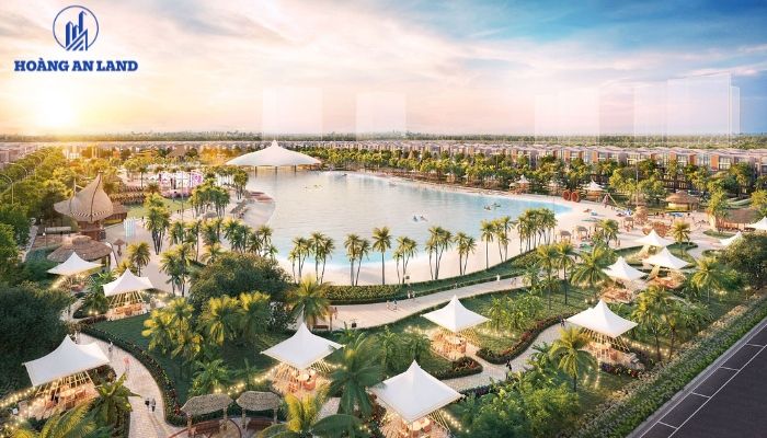 So sánh Biệt thự Alluvia Onsen và Vinhomes Ocean Park chi tiết 2 Điểm nổi bật của Vinhomes Ocean Park là hồ nước mặn nhân tạo