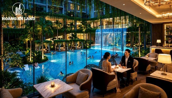 Sunshine River Park hướng đến mô hình căn hộ nghỉ dưỡng với điểm nhấn là cảnh quan xanh và không gian mở