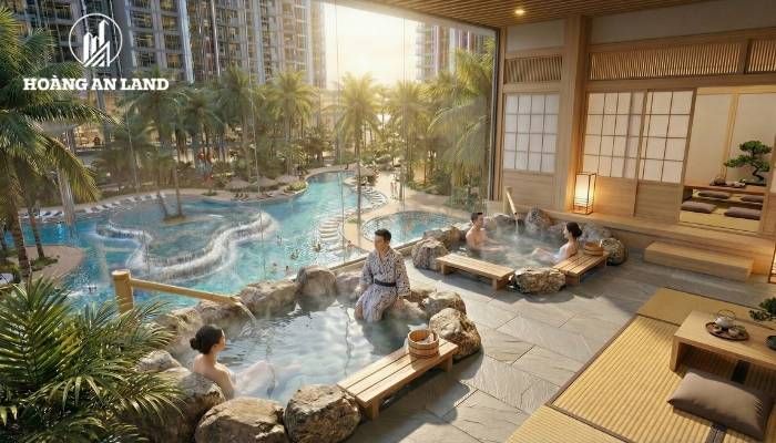 Nguồn khoáng nóng tự nhiên kết hợp cùng trung tâm Alluvia Onsen Center mang đến điều kiện thuận lợi để chăm sóc sức khỏe