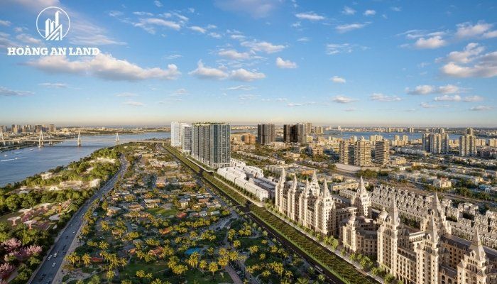 Sunshine River Park nằm trong khu vực phát triển mới phía Bắc Hà Nội