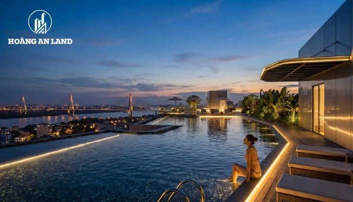 Hệ tiện ích của Sunshine River Park mang phong cách resort đô thị, dự án có bể bơi vô cực