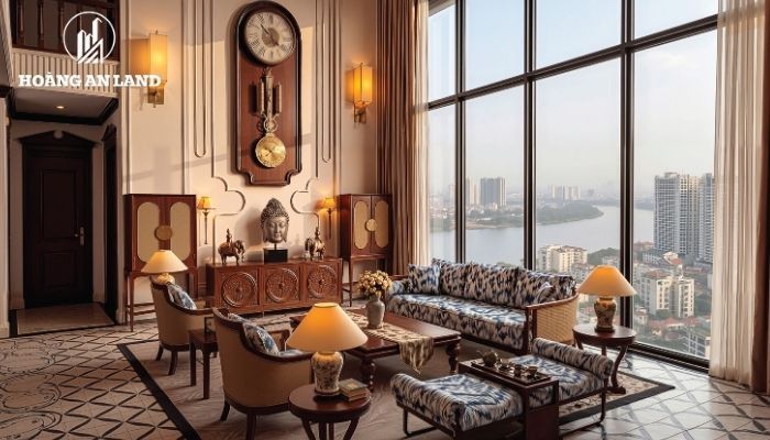 Căn penthouse của Sunshine River Park theo phong cách Indochine