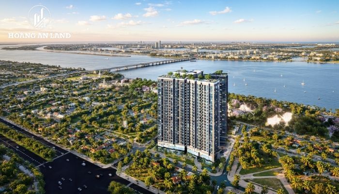 Sunshine River Park nổi bật với hệ thống căn hộ thông minh, tầm nhìn rộng ra sông Hồng, cầu Nhật Tân và khu đô thị Ciputra