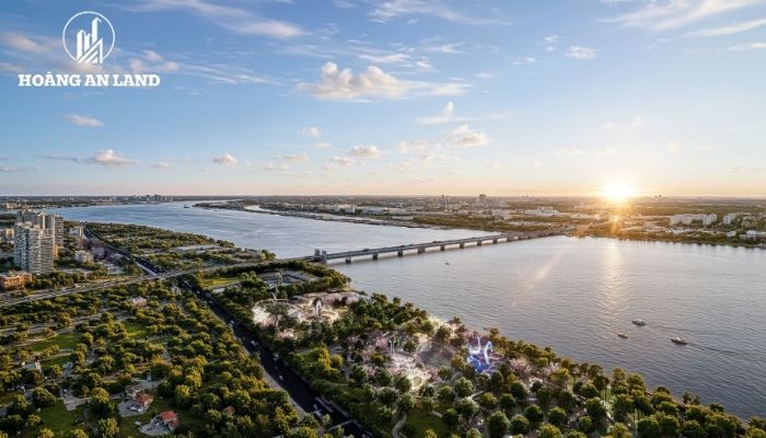 Sunshine River Park có lợi thế đón đầu quy hoạch khu vực ven sông Hồng và hạ tầng Tây Hồ Tây